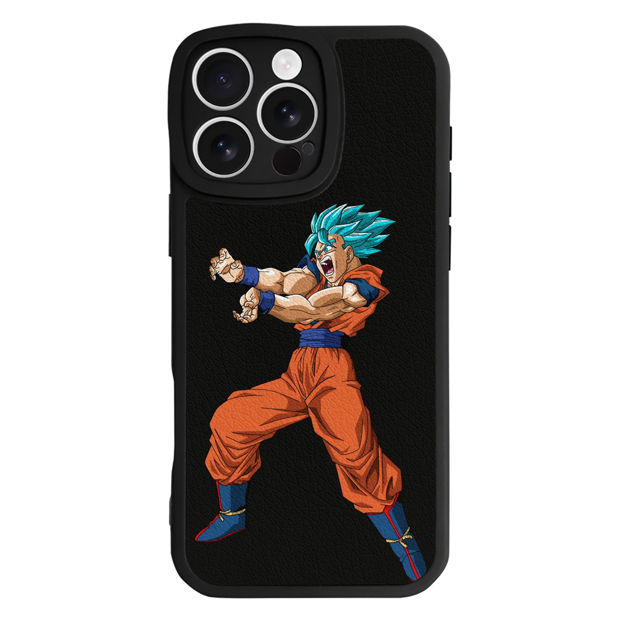 （画像用） ドラゴンボール 孫悟空（そん ごくう）Son Goku カカロット DRAGON BALL Kakarotto 【iPhone 16シリーズ対応】シリコンスマホケース（レザー調） 材質：シリコン